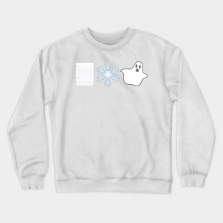 Paper, Snow, A Ghost! Crewneck Sweatshirt